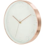 The Home Deco Factory - Horloge ronde Deco Chic - Diam. 30,5 cm - Diam. 30,5 - Blanc