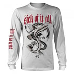 Sick Of It All Unisex Adult Eagle Long-Sleeved T-Shirt - XXL