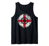 England Flag Sunflower - Flower Flag England Tank Top