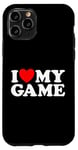 Coque pour iPhone 11 Pro J'adore mon jeu Funny On Gamer Win Play Sport, fan de jeux vidéo