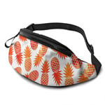 XCNGG Sac de Taille en Cours d'exécution Sac de Taille de Loisirs Sac de Taille Sac de Taille de Mode Casual Waist Bag Orange Pineapple for Men Women Running Travel Fashionable Fanny Pack