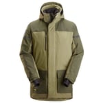 Snickers Workwear 1801 Vinterparkas khaki grønn XL