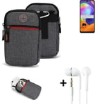 Holster + earphones for Samsung Galaxy A31 Belt Pouch