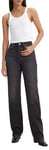 Levi's Women's Ribcage Full Length Jeans, Static Noise Overload, 29W / 34L