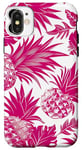 Coque pour iPhone X/XS Festive Tropical Ananas Coque de téléphone Motif Noël