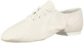 Bloch Dance Jazzsoft Chaussures de Jazz en Cuir pour Femme, Blanc., 36 EU