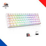 Clavier Gaming Sans Fil Mécanique Gamer Clavier PC RGB TKL AZERTY