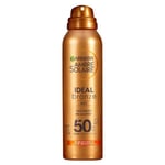 6 x Garnier Ambre Solaire Ideal Bronze Mist Face & Body SPF50 150ml