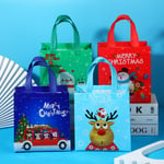 10 st kreativa tryckta julserie tote bag multi