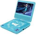 lecteur DVD Portable avec écran LCD et haut parleur la Reine des neiges bleu ciel