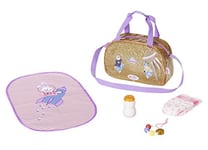 BABY born Happy Birthday Sac à Langer- Pour les Tout-petits de 3 Ans et Plus - Parfait pour les Enfants - Contient une Couche, un Matelas à langer et des Accessoires