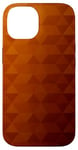 Coque pour iPhone 14 Polygone Géométrie Jaune Marron Dégradé