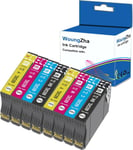 603XL Cartouches d'encre compatibles avec Epson 603 Multipack Noir Cyan Magenta Jaune avec XP-2100 XP-2105 XP-3100 XP-3105 XP-4100 XP-4105 WF-2810 WF-2830 WF-2835 WF-2850 8PK