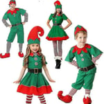 Jul förälder-barn outfit Toddler semester elf kostym Toddler jul outfit Tomtens kostym BOY 90