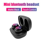 RTYU 2020 New Bluetooth 5.0 Earphone TWS Wireless Headphones HiFi Sound Waterproof Mini Sport Headsets Noise Reduction Gaming Earbuds (Color : Matte blcak)