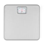 Salter Mechanical Bathroom Scale – Weighing Scales For Body Weight, Max 120 KG Capacity, Non-Slip Platform, Easy Read Rotating Dial, Display Size 6.3 x 3.7 cm, No Batteries Needed, Weigh In kg/st/lbs