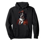 Bernese Mountain Dog Suit Pullover Hoodie