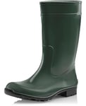 Ladeheid Bottes de Pluie Femme en Caoutchouc PVC avec Semelle Extérieure Antidérapante 100% Imperméable Chaussures pour Femmes résistantes à l'eau LA-967 (Bottle Vert/Noir, 39 EU)