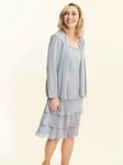 Gina Bacconi Camira Lace Jacket Dress, Grey