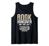 Book Hangover Definition Book Lover Reading Book Nerd Tank Top