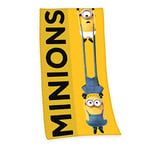 Herding Minions 2 Serviette en Velours, Coton, Multicolore, 75 x 150 cm