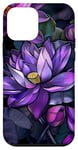 iPhone 12 mini Purple Lotus Flowers Beautiful Floral Flower Case