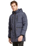 Orolay Manteau en Duvet à Capuche Épaisse pour Homme Manteau Chaud Parka D'hiver Isolée Bleu XL