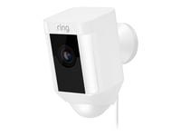 Ring Spotlight Cam Wired - Nettverksovervåkingskamera - Utendørs - Værbestandig - Farge (Dag Og Natt) - 1080P - Lyd - Trådløs - Wi-Fi