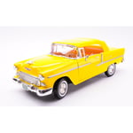 CHEVROLET BEL AIR CONVERTIBLE 1955 YELLOW 1:18 MotorMax Auto Stradali