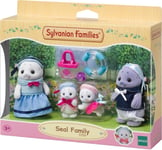 La Famille Phoque - Plongez Dans L'univers De La Famille Sylvanian - Figurines Animaux Miniatures - Jouet Enfant 3 Ans Et + Pour Stimuler L'imagination Des Enfants - 5759