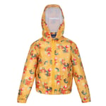 Regatta Childrens Unisex Childrens/Kids Muddy Puddle Peppa Pig Floral Hooded Waterproof Jacket (Glowlight Yellow) - Multicolour - Size 6-7Y