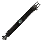 Vanoimports Paracord armband med kompass (Green)