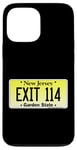 Coque pour iPhone 13 Pro Max Sortie 114 de plaque d'immatriculation New Jersey NJ GSP Parkway