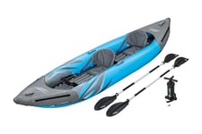 Kayak Gonflable Hydro-Force™ Surge Elite™ 382 x 94 x 42 cm 2 Personnes, 2 Repose-Pieds, pagaie, Sac de Transport, Pompe