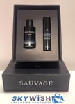 DIOR SAUVAGE FORTE LE RITUEL TRAVEL SET- 10ML FRAGRANCE AND 5ML SERUM