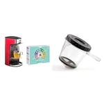 Senya Set Machine à thé, théière électrique rouge Tea Time & le Coffret Découverte comprenant 72 sachets - Les 2 Marmottes SYPK-011R & SYBF-CM013-SP2 infuseur, Compatible avec la Machine à thé