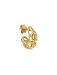 Jane Koenig Small Chunky Space Earrings Guld