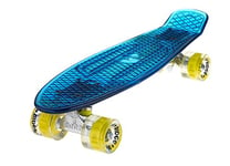 Ridge Skateboard Blaze Mini Cruiser, Mixte, Blaze Mini Cruiser, Bleu/Jaune