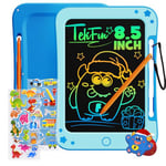 TEKFUN Tablette Dessin Enfant Jouets Enfant 2 3 4 5 6 Ans Garçon Fille, Tablette d'écriture LCD 8,5 Pouces Ardoise Magique, éducatifs Jouet Cadeaux d'anniversaire de Noël pour Enfants (Bleu)