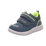 Superfit Sport7 Mini Sneaker, Blue Yellow 8050, 0 UK