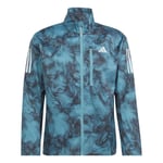 adidas Own The Run AOP Veste Running Hommes - Vert Foncé , Noir