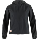 Fjällräven Womens High Coast Short Wind Hoodie (Svart (BLACK/550) Medium)