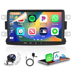 2+64GB Android 13 Autoradio pour 2013-2017 Dacia Logon, Plumero, Sandero, Lodgy, Muelles, Captur, Símbolo, Lada Xray Radio Carplay Android Auto Hikity Bluetooth Radio Écran Tactile 8"