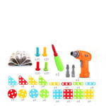 3D Childrens Creative Jigsaw Puzzle Building Block Toy Electric Drill Assembly Set Childs Birthday Gift