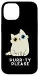 iPhone 14 Purr-ty Please Funny Cat Pun Case