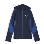 PUMA Hettegenser Evostripe Full Zip - Navy Barn, størrelse 176 cm