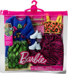 Μattel Barbie: Fashions 2-Pack Clothing Set - Made to Move Skirt T-shirt Pants and Accessory (HJT36)