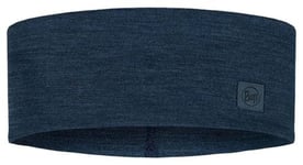 Bandeau buff merinos wide bleu nuit