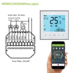 Qiumi Smart Wifi ThermoandreAir Conditioning Contrôleur de température nous-mêmes avec Alexa Google Home - Type 4 tube