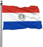 "N/A" LLMMM Bannière Awesome Drapeau de Paraguay Garden Funny Family Flags for House Garden Party 90 x 150 cm